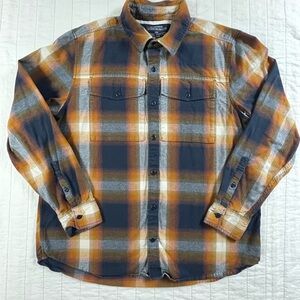 REI Men's Plaid Casual Button Down Cotton Flannel Shirt Large